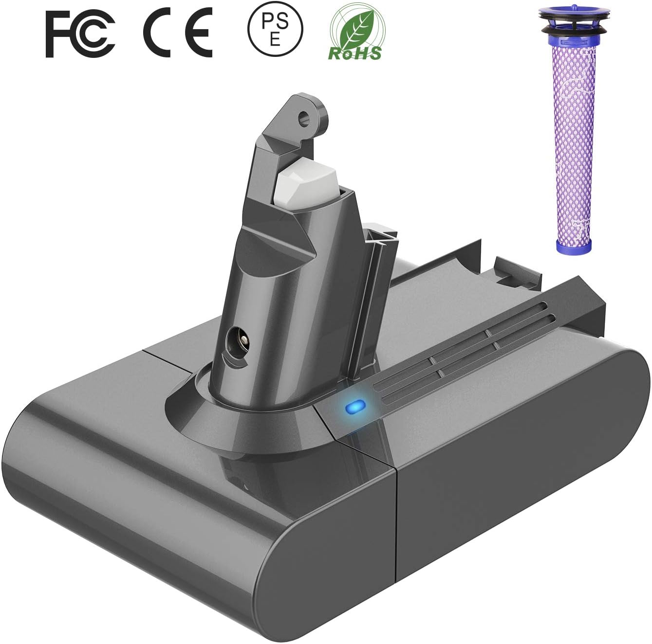batteria di ricambio per i palmari dyson