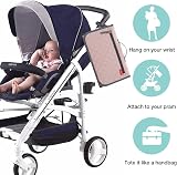 Lekebaby Portable Changing Mat Travel Baby Change Mat with Wipe-Pocket Pink view 5