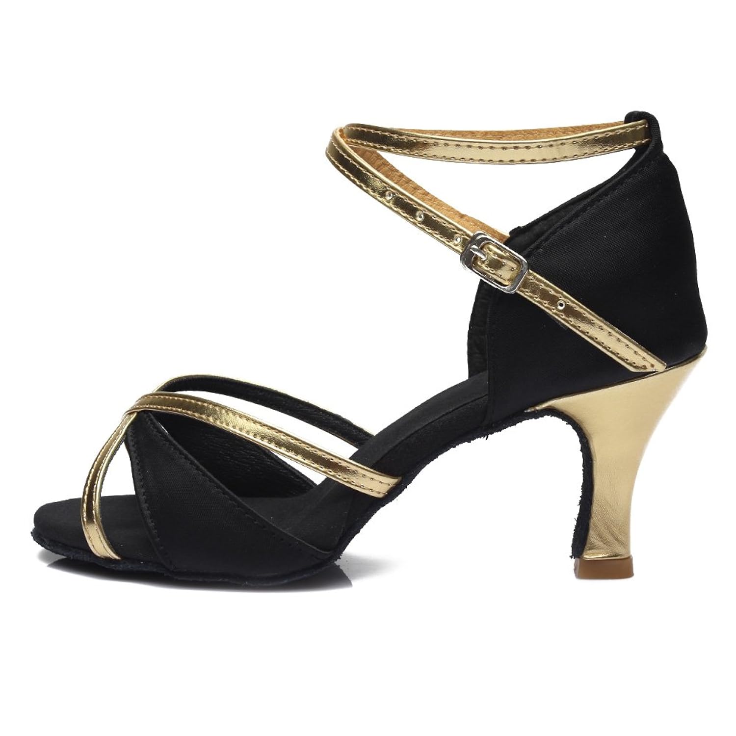 HROYL Zapatos de baile Zapatos latinos de satén mujeres ES