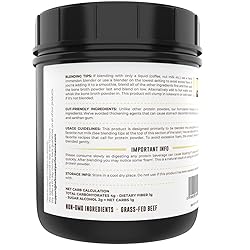16oz Vanilla Bone Broth Protein Powder From Grass