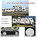 HEALiNK RV Tire Covers Set of 4 for RV Wheel Waterproof Oxford Tires Protector Covers for Motorhome Truck Trailer Camper Auto (27'' for Tire Diameter 68cm, Tire Width 25cm)