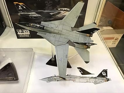 Amazon Com Calibre Wings Grumman F 14a Tomcat Usn Vf 14 Tophatters Aj200 Uss Enterprise Last F 14 Cruise 2001 1 72 Diecast Plane Model Aircraft Toys Games