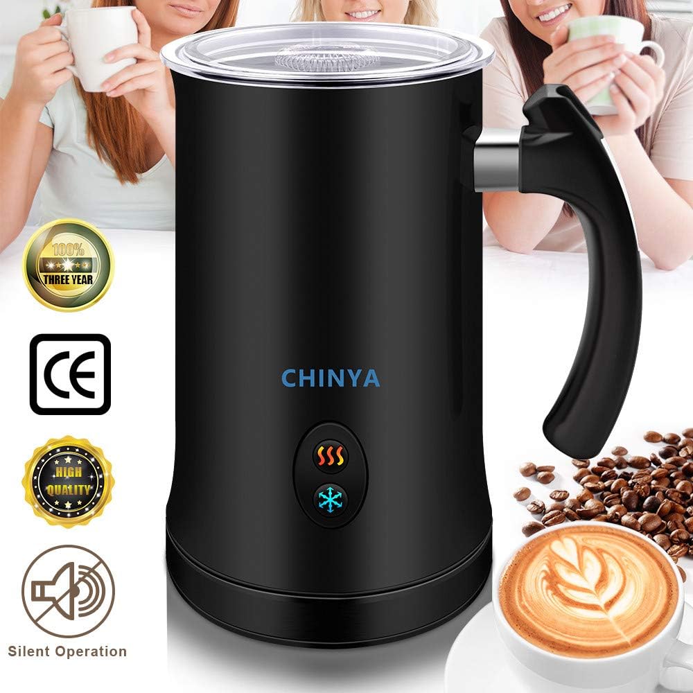 Milk Frother,CHINYA Electric Milk Frother with Hot or Cold