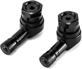 QWORK 90 Degree Angled Tire Valve Stem Aluminum Alloy 2 Pieces view 2