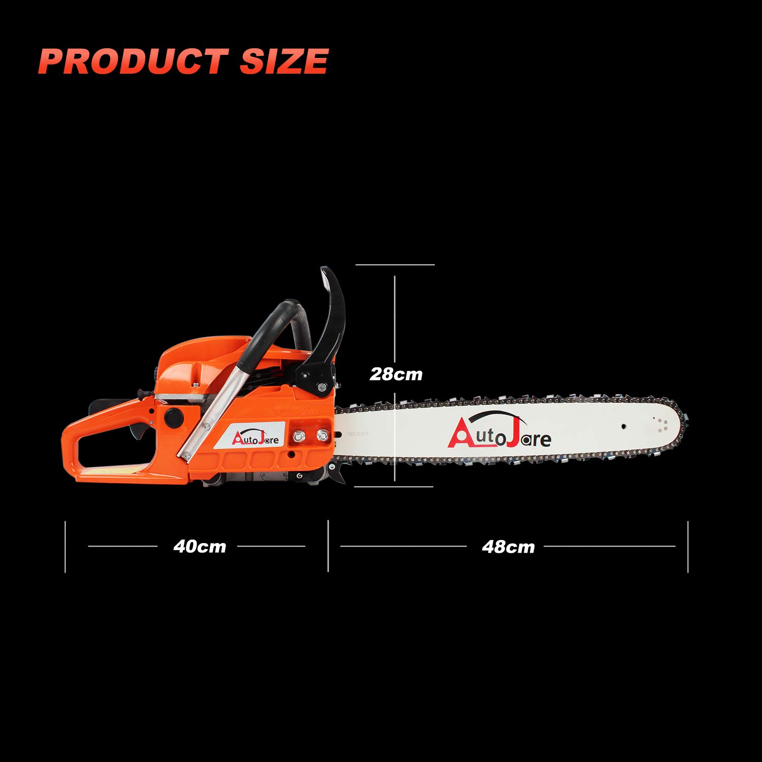 Cordless Chainsaw Cutting Wood 