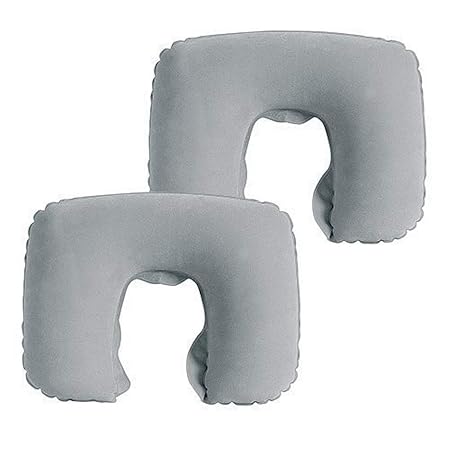 Pack Of Two Inflatable Blow Up Neck Pillow For Holiday And Travel
