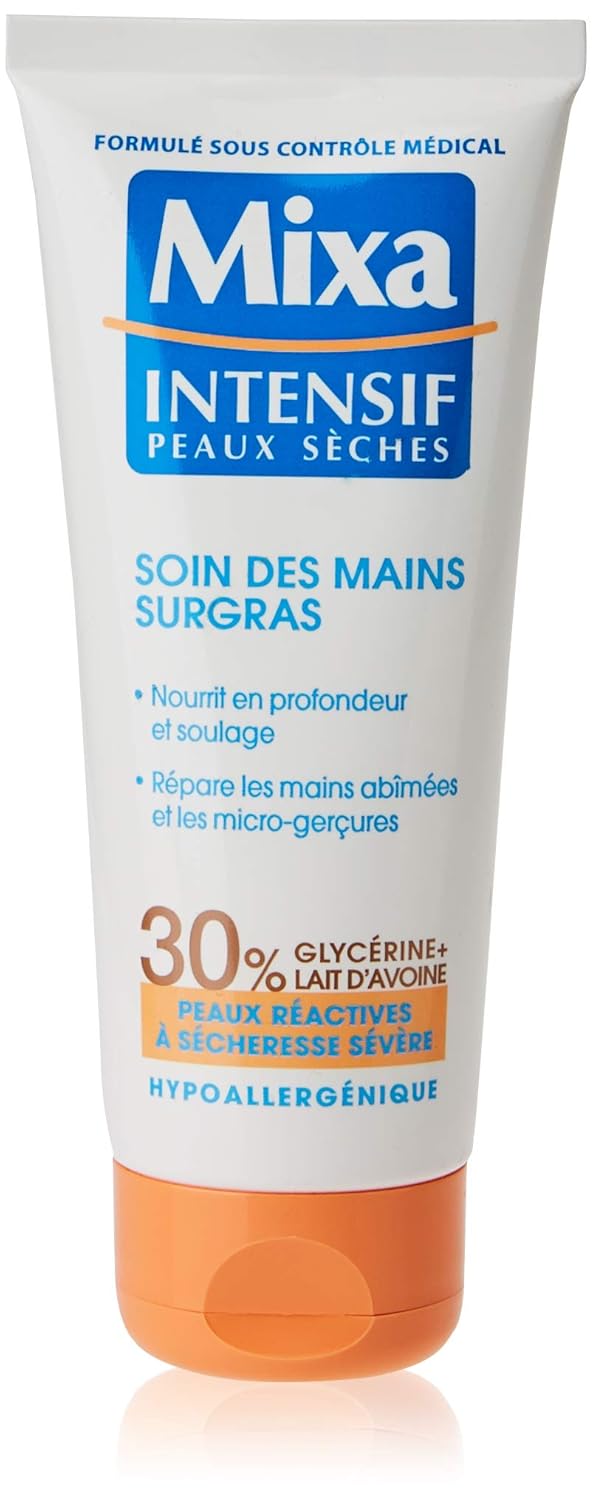 mixa intensive care dry skin hand cream
