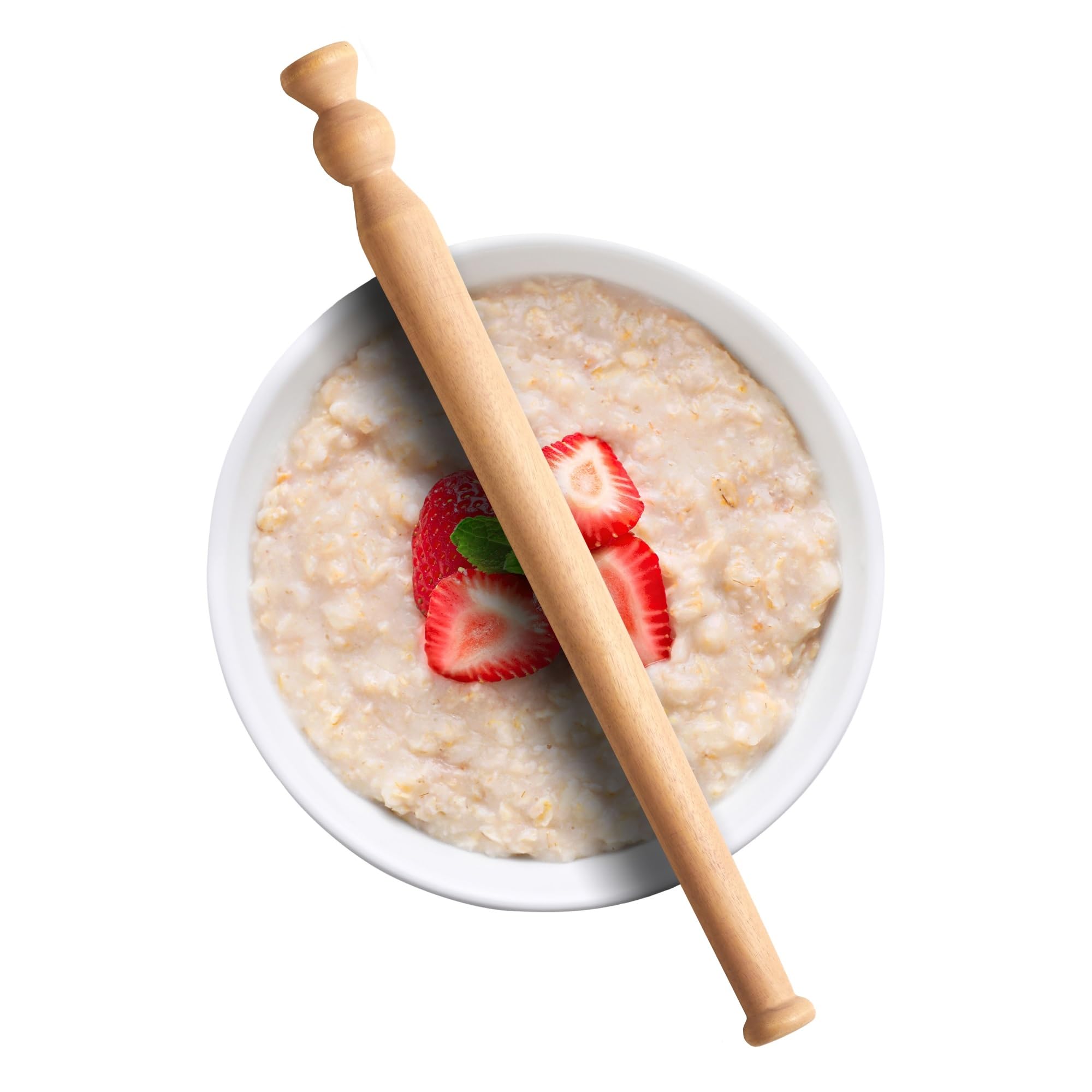 Muldale Porridge Spurtle, Natural Sustainable Beechwood - 29.5cm Oatmeal Porridge Kitchen Utensil - Traditional Scottish Wooden Stirrer