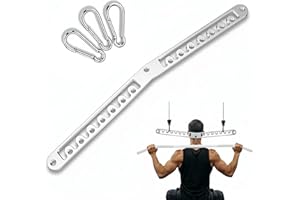 J Bryant Stainless Steel Double to Single Pulley Adaptor Plate for Cable Machine – Fitness Dual Pulley Connector with 3 Carabiners for LAT Pulldown, Triceps Pushdown, and T Bar Row Accessories