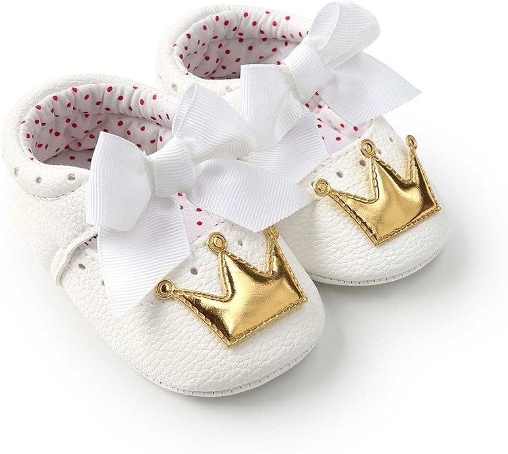Auxma Zapatos para Bebé Zapatos de Cuero de La PU del Bowknot de La Niña Zapatos  Antideslizantes para Niños Pequeños Zapatilla para 3-6 6-12 12-18 Mes Para  niñas Zapatos y complementos futakuchi-hakata.com