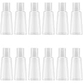12 Pack 1 oz Empty Bottles with Flip Cap, INNOLIFE 30ml Plastic Empty Squeeze Bottle for Liquid, Lotions, Creams and Toiletries, Refillable Travel Size Bottles for Hand Sanitizer