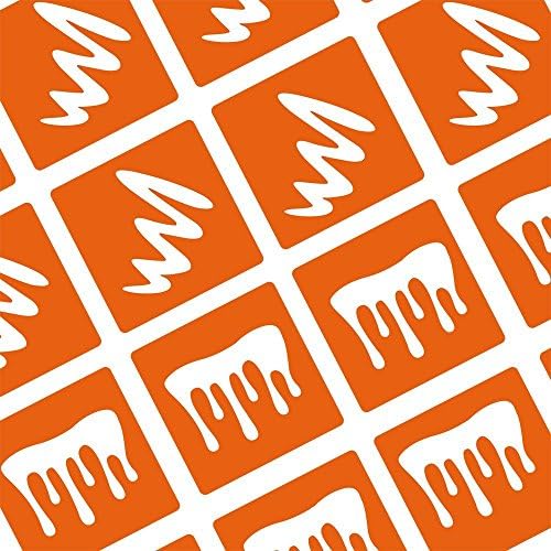 Hurricane and Paint Dripping Nail Art Stencils Vinyl - 2 Different Shapes Adhesives Guides Patterns Designs coming in 1 Sheet Supplies Kit of Stickers Tape