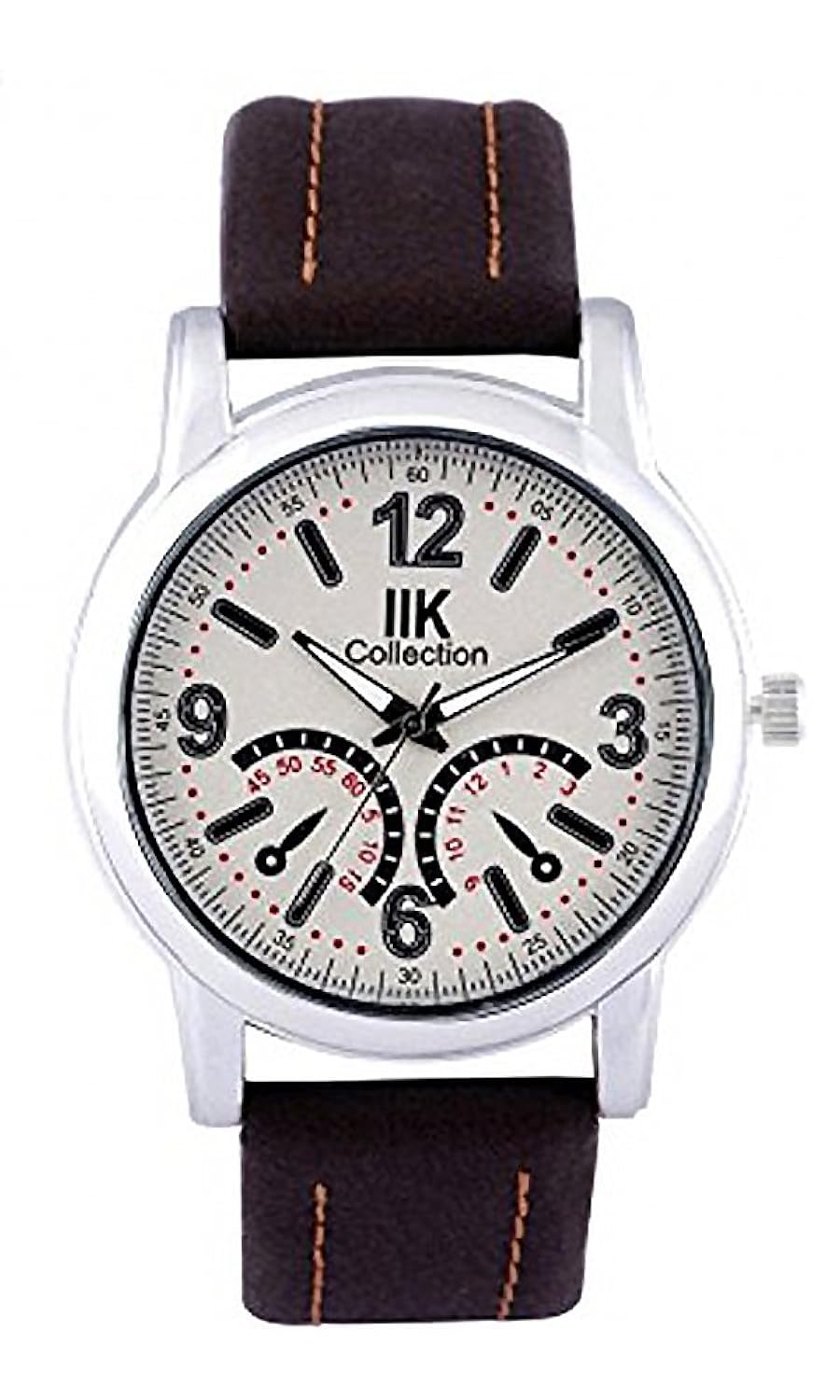 iik collection analogue off-white dial men's and boys watch - iik-519m