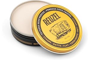 Reuzel and Liquid Death Severed Head Matte Clay Pomade, Strong All Day Hold, Water Soluble, Matte Finish and Non-Greasy Formula, Easy To Wash Out, For All Hair Types, 3.38 oz
