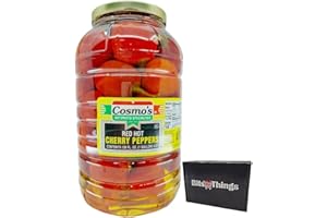 BITS N THINGS Cosmo's Red Hot Whole Cherry Peppers - 128 fl. oz.