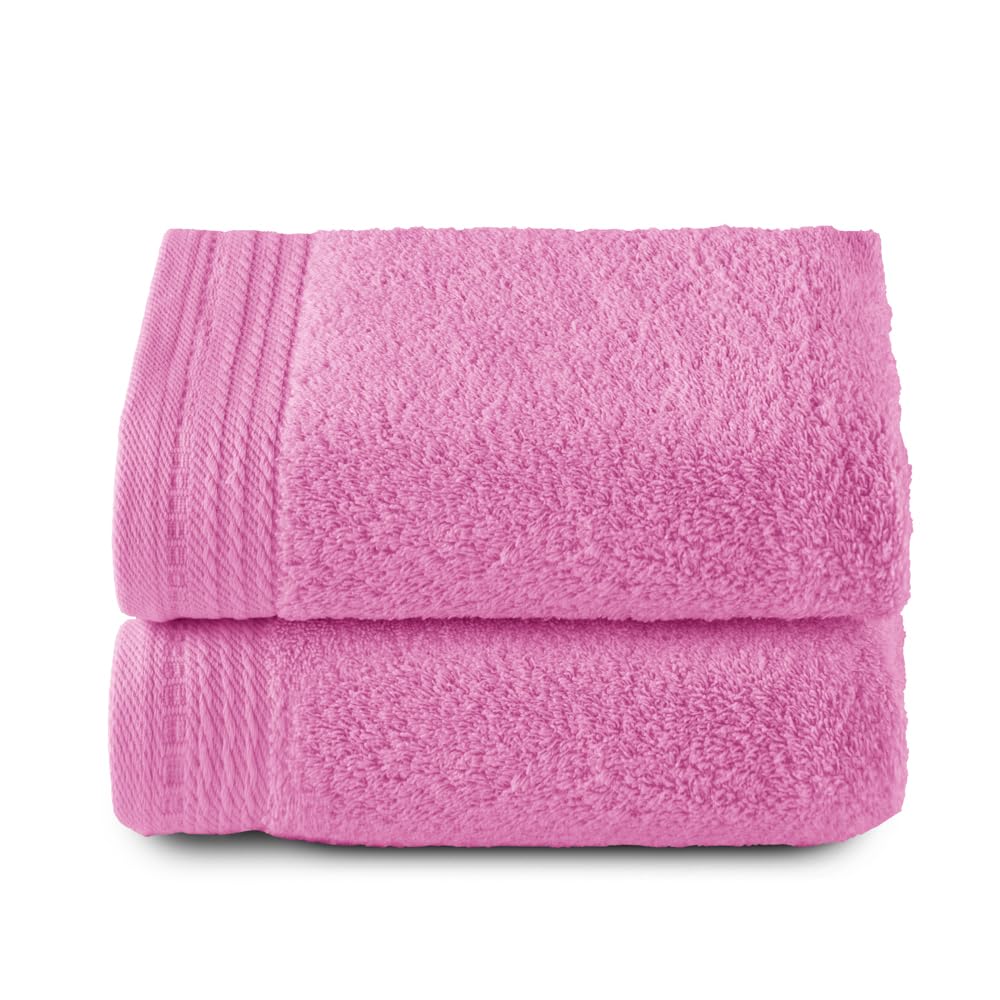 Top Towel - Premium - Large Bath Towels - 2 Hand Towels - 50 x 100 cm - 100% Cotton - 600 g - Mauve