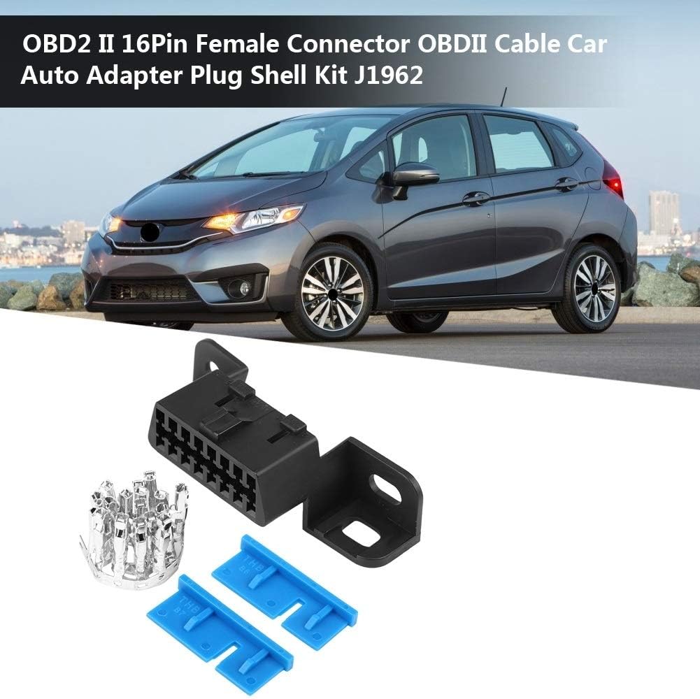 Dingln OBD2 II 16Pin Female Connector OBDII Cable Car Auto Adapter Plug ...