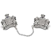 aJudaica Antique Silver Plated Lions Tallit Clips