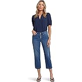 NYDJ Women's Relaxed Piper Crop with 1" Hem Jeans in Costa Brava