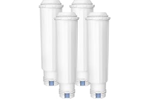 AQUA CREST Coffee-Machine Water Filter, Replacement for Krups F088 Filter, XP5220, XP5240, EA82 and EA9000-Including Various Models of AEG®, Bosch®, Siemens®, Gaggenau®, TÜV SÜD Certified (Pack of 4)