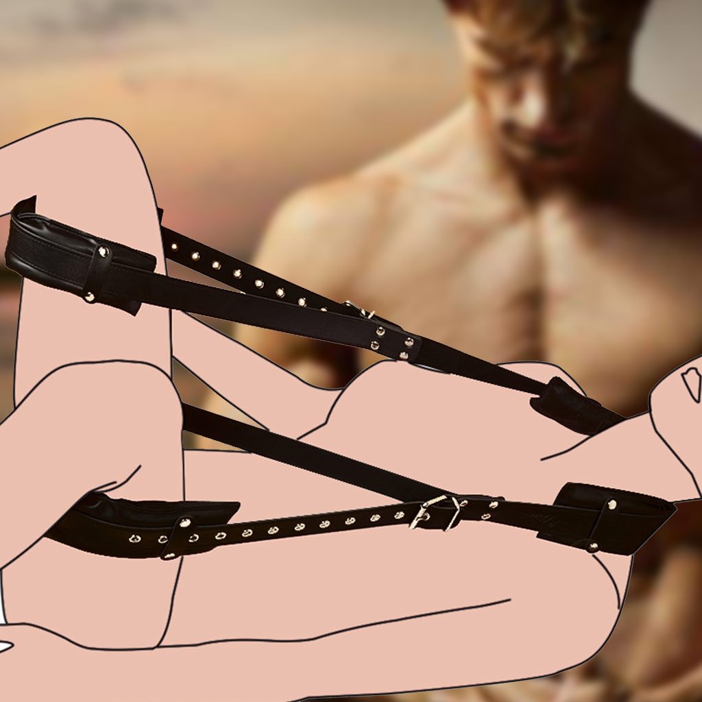 Door Hanging Bondage Swing Sling Strap for Fun Loving Couples (Thigh Restraint)