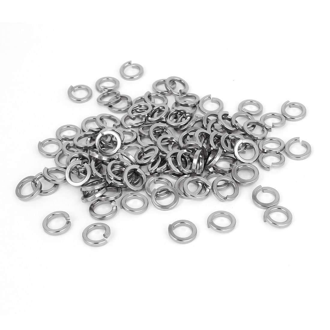 Sourcingmap 1/4-inch 316 Stainless Steel Split Lock Spring Washer Screw Pad 100pcs