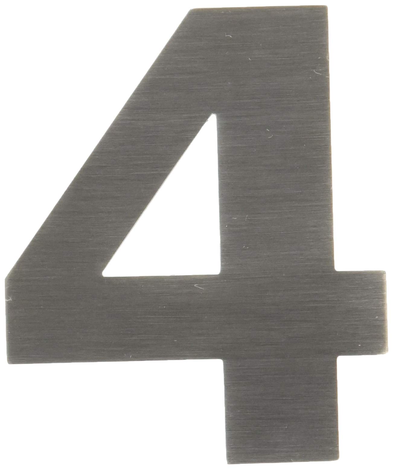 EVI Herrajes | House Number | 8cm Adhesive Stainless Steel Door Numbers | Waterproof | "4" Digit