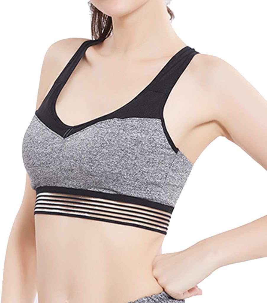 squarex Women Tops, Women Sports Bra Cross Ring-free Sports Underwear Yoga Fitness Shock-proof Tops