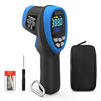 Amazon 工業用の赤外線 高温 温度計 非接触デジタル Irパイロメーター測定範囲 50 1500 Hvac 調理 キルン用lcdカラーディスプレイ付きハンドヘルド温度ガン Annemter An 1500c 人間の体温測定には向かない 温湿度計 産業 研究開発用品 通販