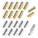 KLOUD City 20 Pcs Silver and Golden Plated Multi Strand Slide Magnetic Tube Lock Clasps/Connectors for Necklace/Bracelet Jewelry Findings (3 Strands(10 Pcs Silver &10 Pcs Golden))