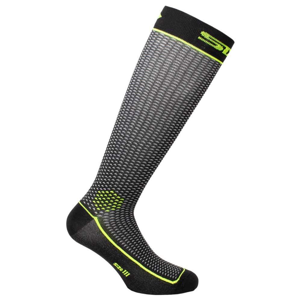 SIX2 LONG2, Unisex Adult, Black Carbon/Yellow, III