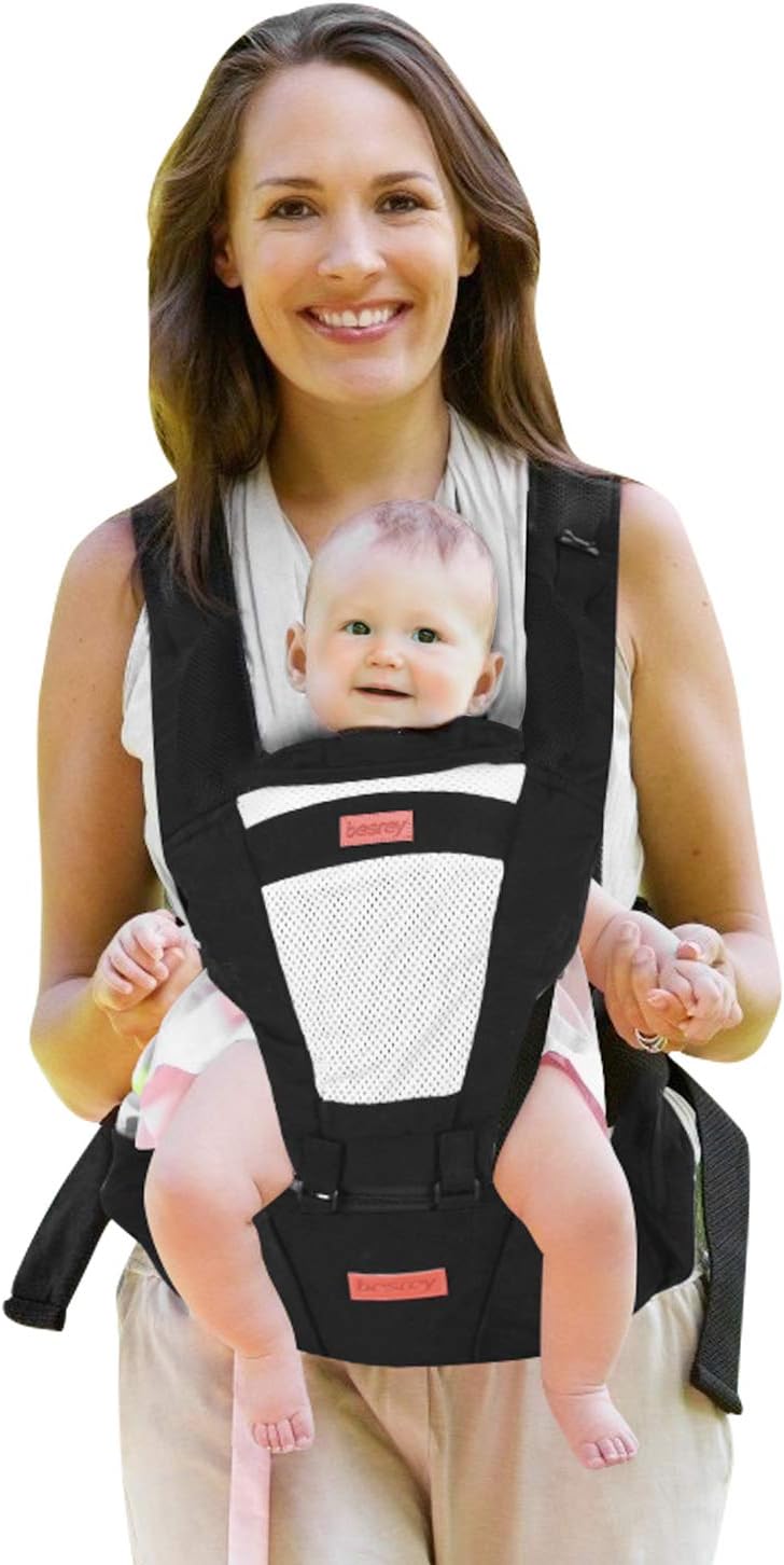 besrey Baby Carrier Baby Sling Baby Wrap Carrier with 100 Cotton, 4