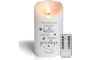 HN HAIINAA Dog Memorial Gifts for Loss of Dog Sympathy Gift, Sympathy Candle for Cat, Condolence Present for Pet Lovers, Friends to Remember Doggie, Marking Bereavement and Grief(4" x 7")