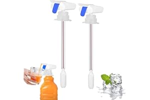 EISNZLAN 2 Pack Automatic Drink Dispenser,Milk Dispenser,Drink Dispenser for Fridge,Electric Tap,Can Prevent Milk and Beer from Overflowing,Suitable for Outdoor and Home Kitchens