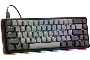 DROP ALT High-Profile Mechanical Keyboard — 65% (67 Key) Gaming Keyboard, Hot-Swap Switches, Programmable Macros, RGB LED Bac