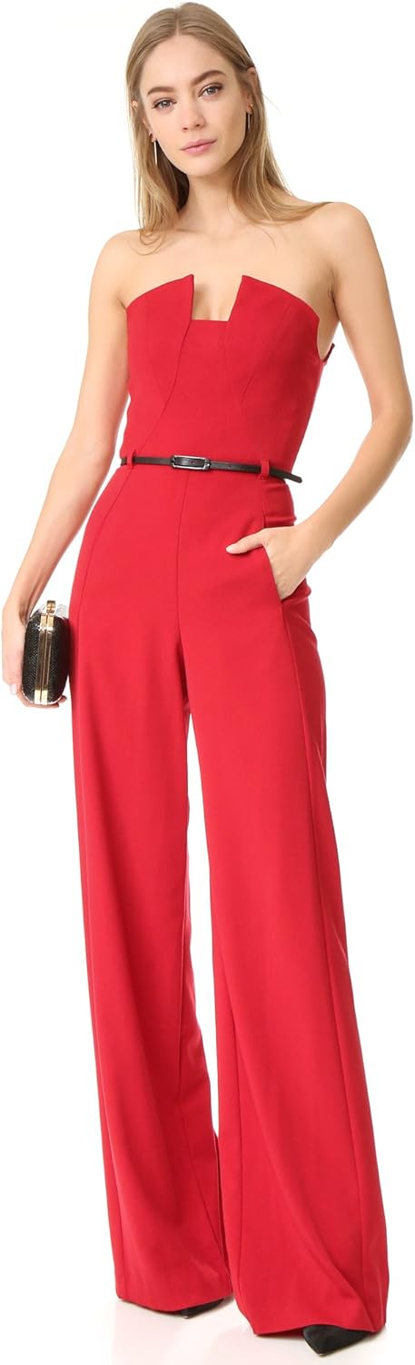 black halo red jumpsuit
