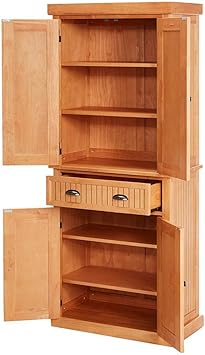 Amazon Com Farmhouse Kitchen Cabinet With Double Doors With