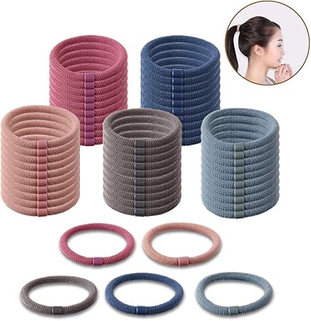 Amazon Amycute ヘアゴム おしゃれ 50個セット 大人 ヘアアクセサリー リングゴム かわいい シンプル 髪飾り 髪ゴム ヘア輪ゴム カラフル ヘアアクセサリー おもちゃ