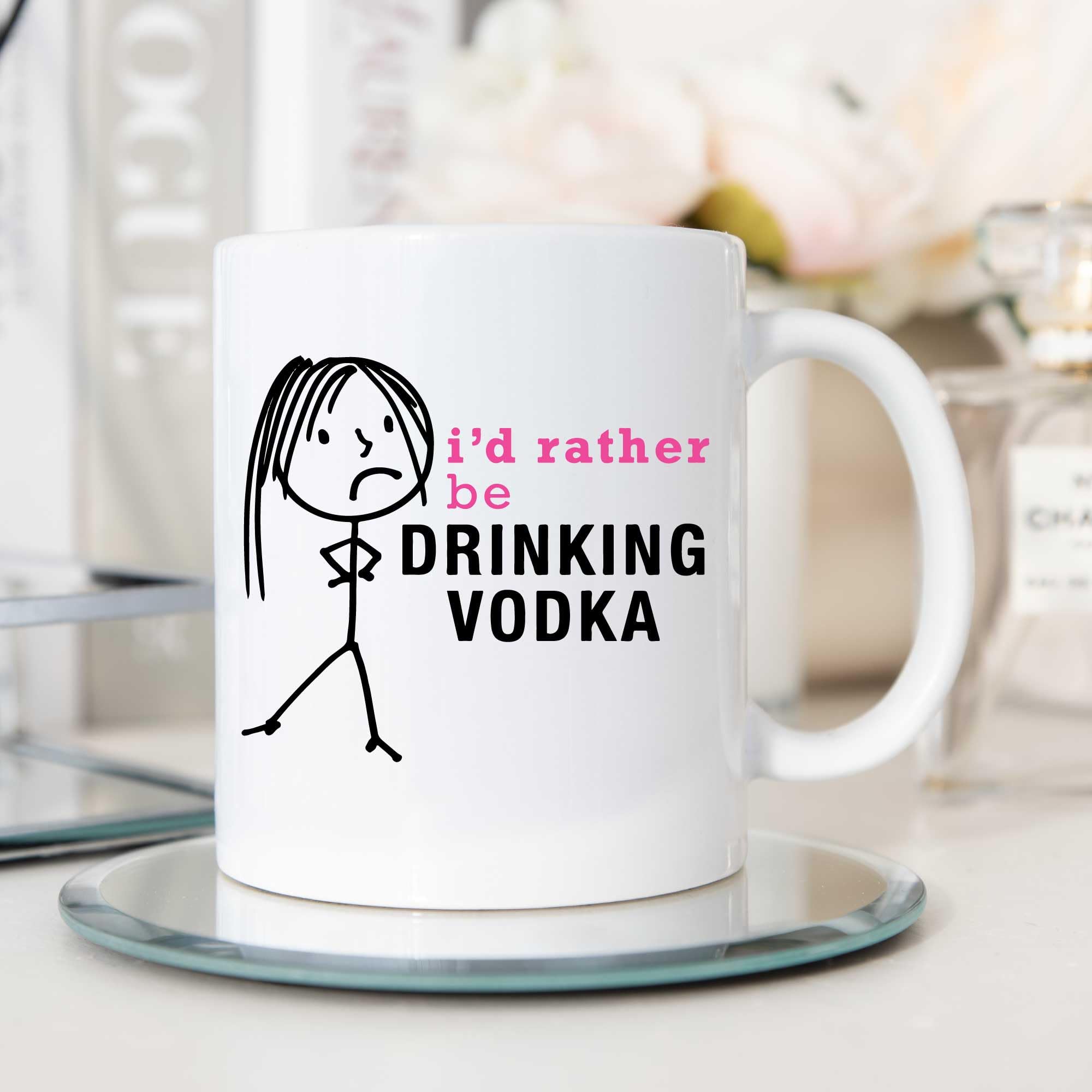 60 Second Makeover Limited Ladies I'd Rather Be Drinking Vodka Mug Cup Gift Friend Christmas Birthday Gift