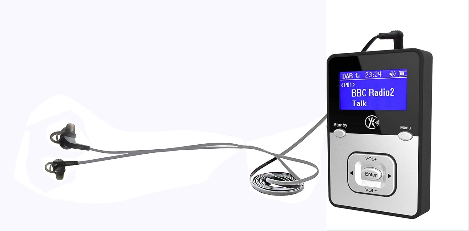 Yaakin K1 Personal Digital DAB+ & FM Radio, MP3 Player, SD Card Recordable, Rechargeable Battery - Image 4