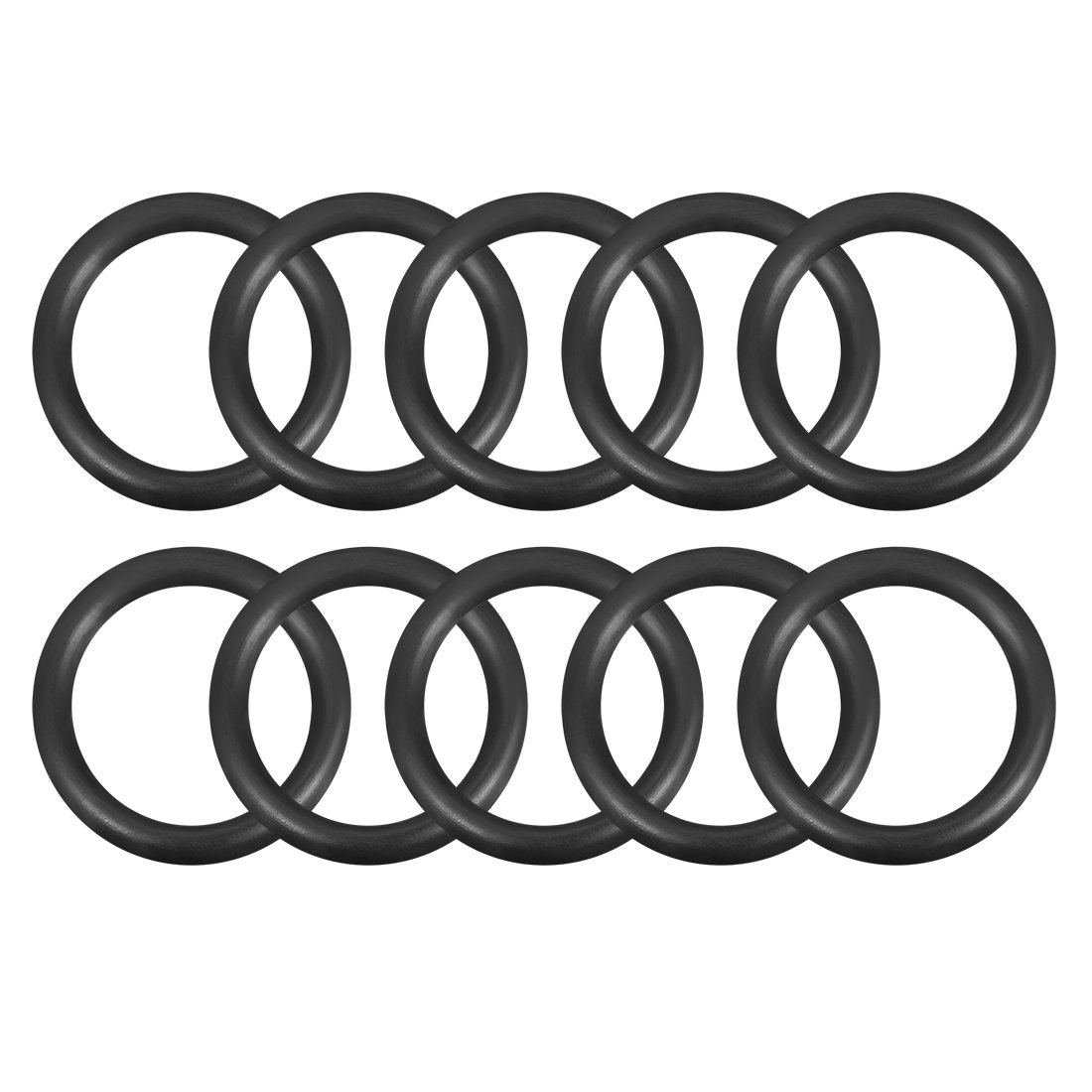 sourcingmap Nitrile Rubber O-Rings 40mm OD 28.6mm ID 5.7mm Width, Metric Sealing Gasket for Automotive Machine Plumbing, Pack of 10