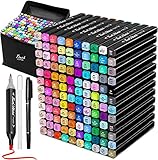 Tommax 120 Colors Dual Tip Alcohol Markers, Sketch