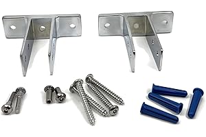 Harris Hardware Urinal Screen Pack Two Ear Chrome Cast ZAMAC for 1 in. Panels w/ T27 Fasteners and Through Bolts
