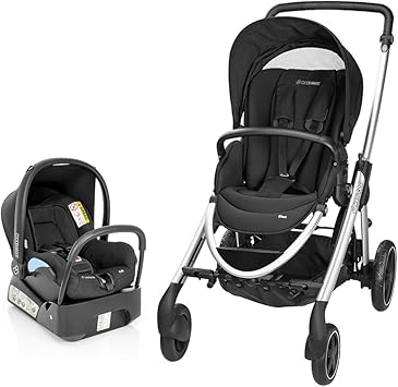 [Preto ou vermelho] Travel System Elea Maxi-Cosi - (Raven)