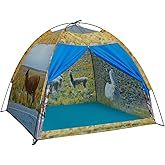 Mnagant Kids' Alpaca Tent - Fun Pop-Up Playhouse for Boys and Girls - Easy Setup, Indoor/Outdoor Adventure Tent - 47" x 47" x 43"