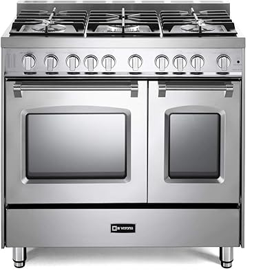 Verona 36" All Gas Range with Double Oven - Stainless Steel
