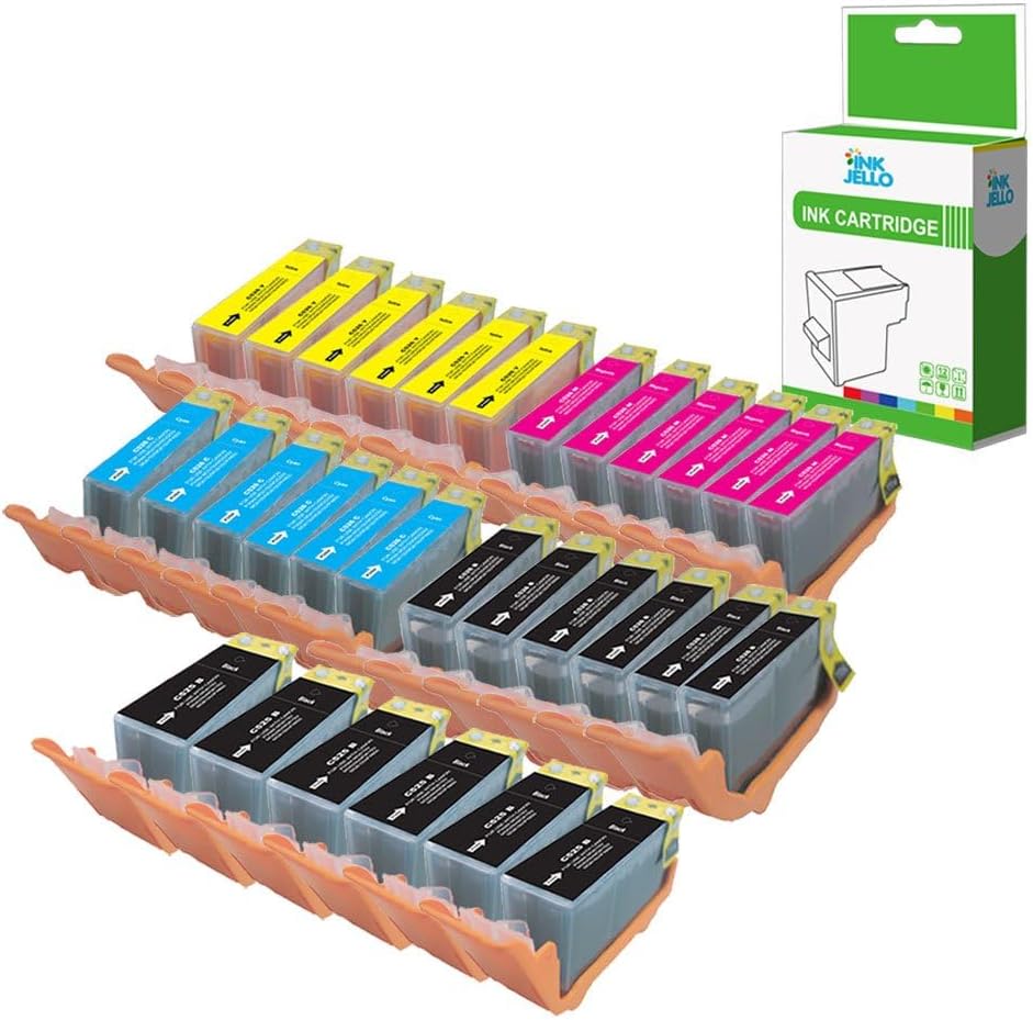 InkJello 30PK Ink Cartridges for Canon Pixma iP4850 iP4950 MG5150 MG5250