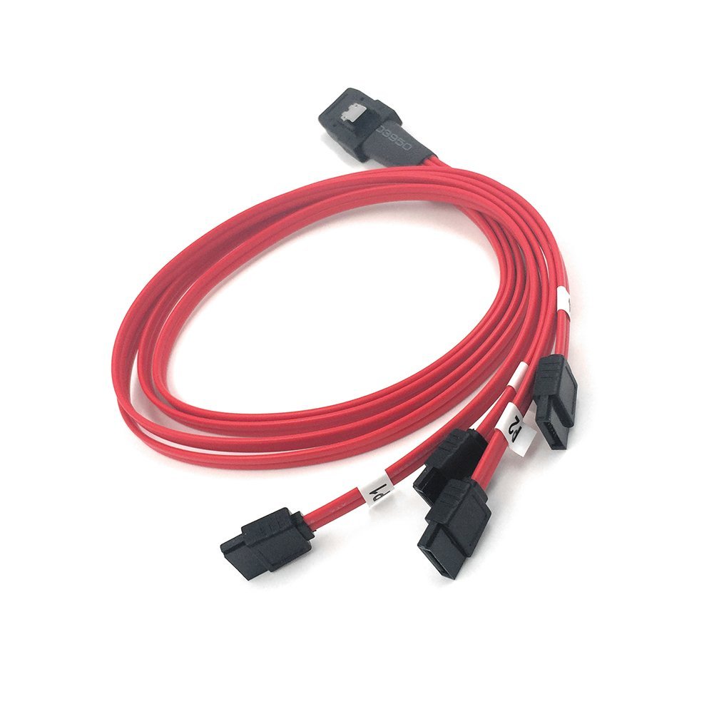 Mini SAS to 4SATA SFF8087 36 Pins MultiLane Forward Breakout Raid Cable