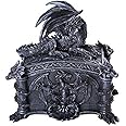Pacific Giftware Medieval Ferocious Dragon Lidded Trinket Jewelry Box Decorative Keepsake Box Rectangular 6.25 Inch L