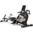 Pooboo Magnetic Rowing Machine 360 LB Weight Capacity, folding rower with Combination Strength exercise, Tablet Holder and Comfortable Seat Cushion, Rower for Home Use